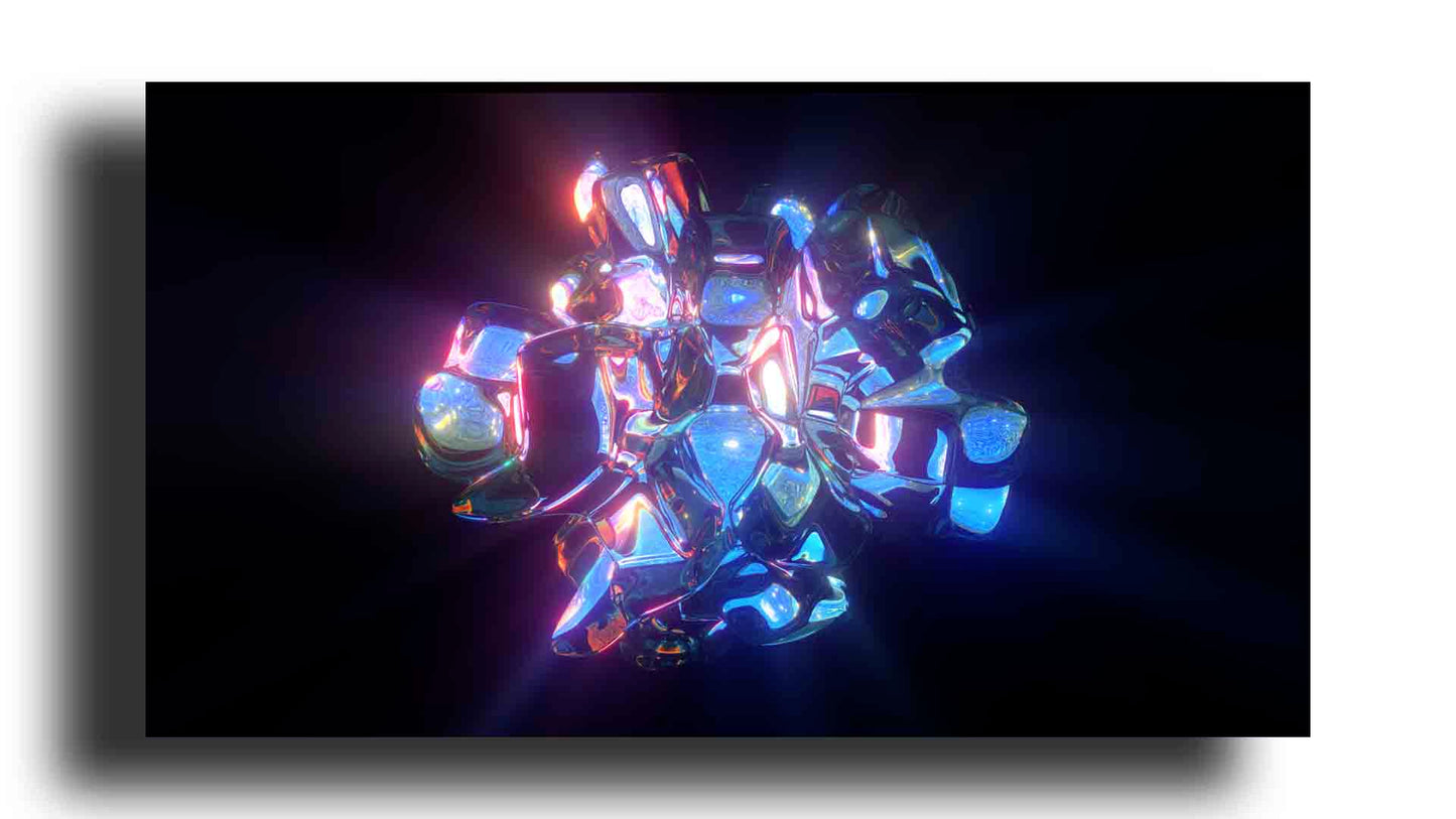Forma abstracta renderizada en 3D
