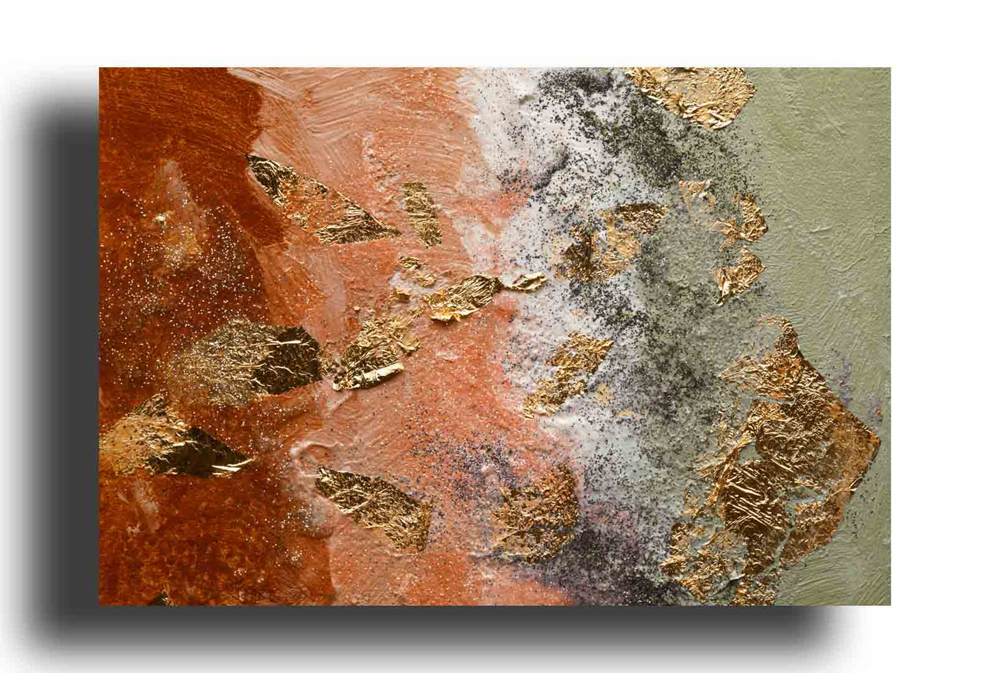 Mancha Abstracta de Pintura Acrílica