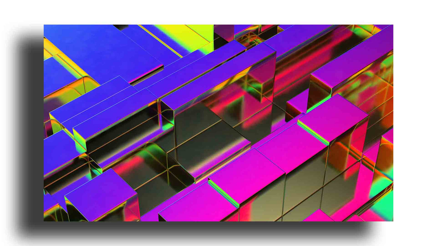 Metálica Abstracta y Colorida
