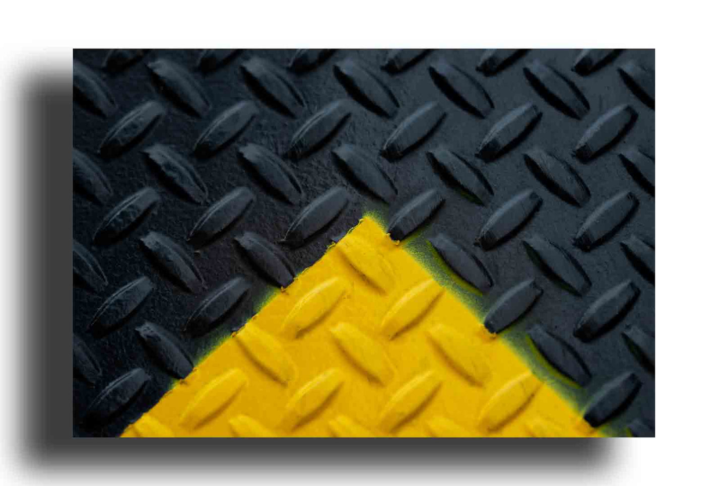 Metal Antideslizante Negro y Amarillo
