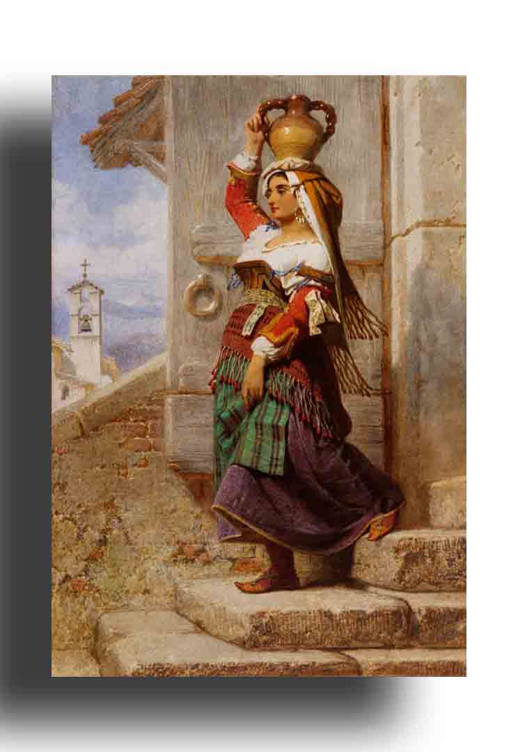 Mujer con jarron de Agua