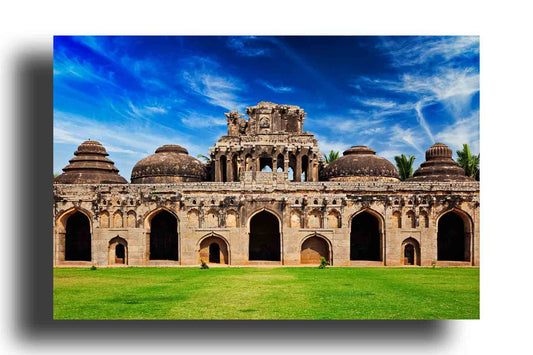 Ruinas Antiguas de los Establos de Elefantes en Hampi